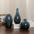 Modern Ceramic Vase 3 Piece Set Simple Artistic Flower Vase Desktop Ornament for Home Office Holiday Decoration